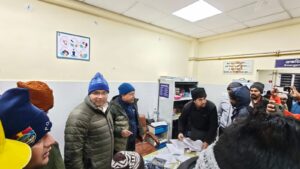 Injured person in hospital